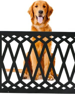 Diamond Design Wood Pet Gate